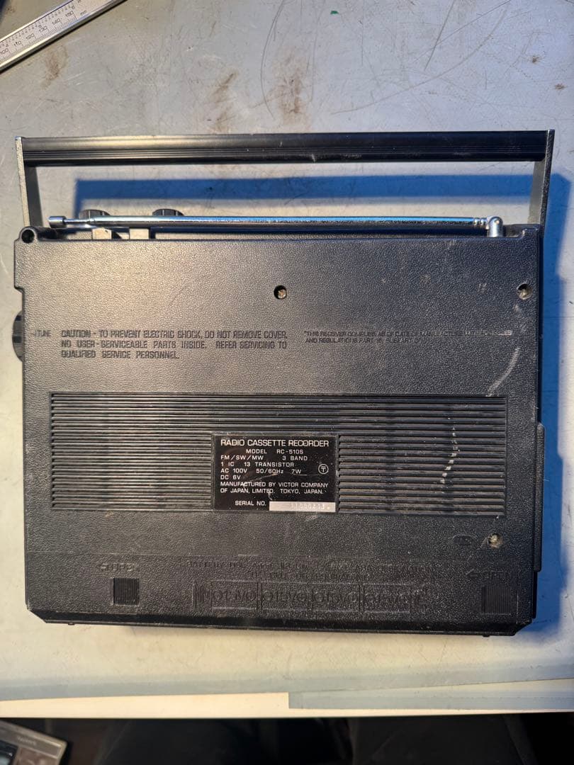 Victor RC-510S ラジオ・カセットプレーヤー
