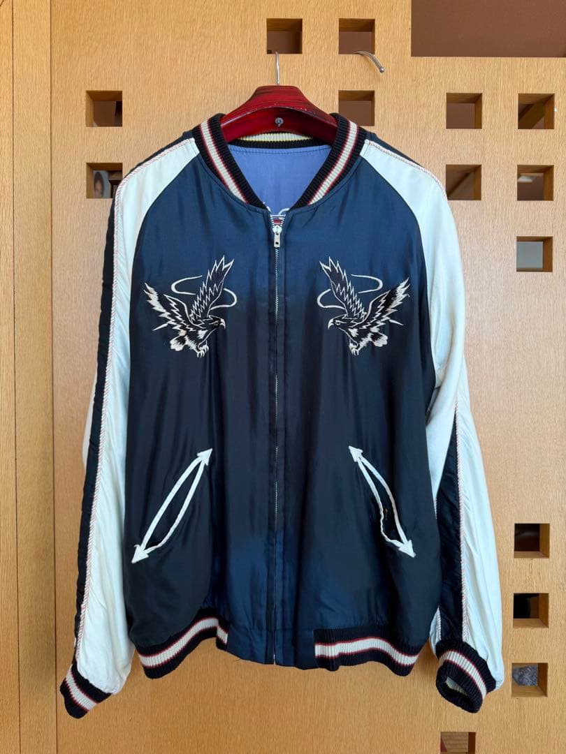 テーラー東洋 TAILOR TOYO スカジャン XL 鷲 × 龍 寅 刺繍
