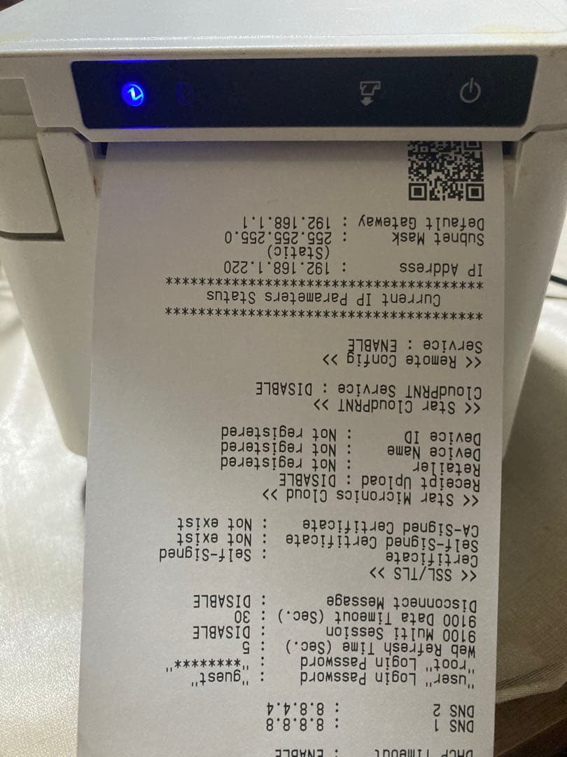 【稼働品】スター精密 MCP30 レシートプリンター　サーマルプリンター