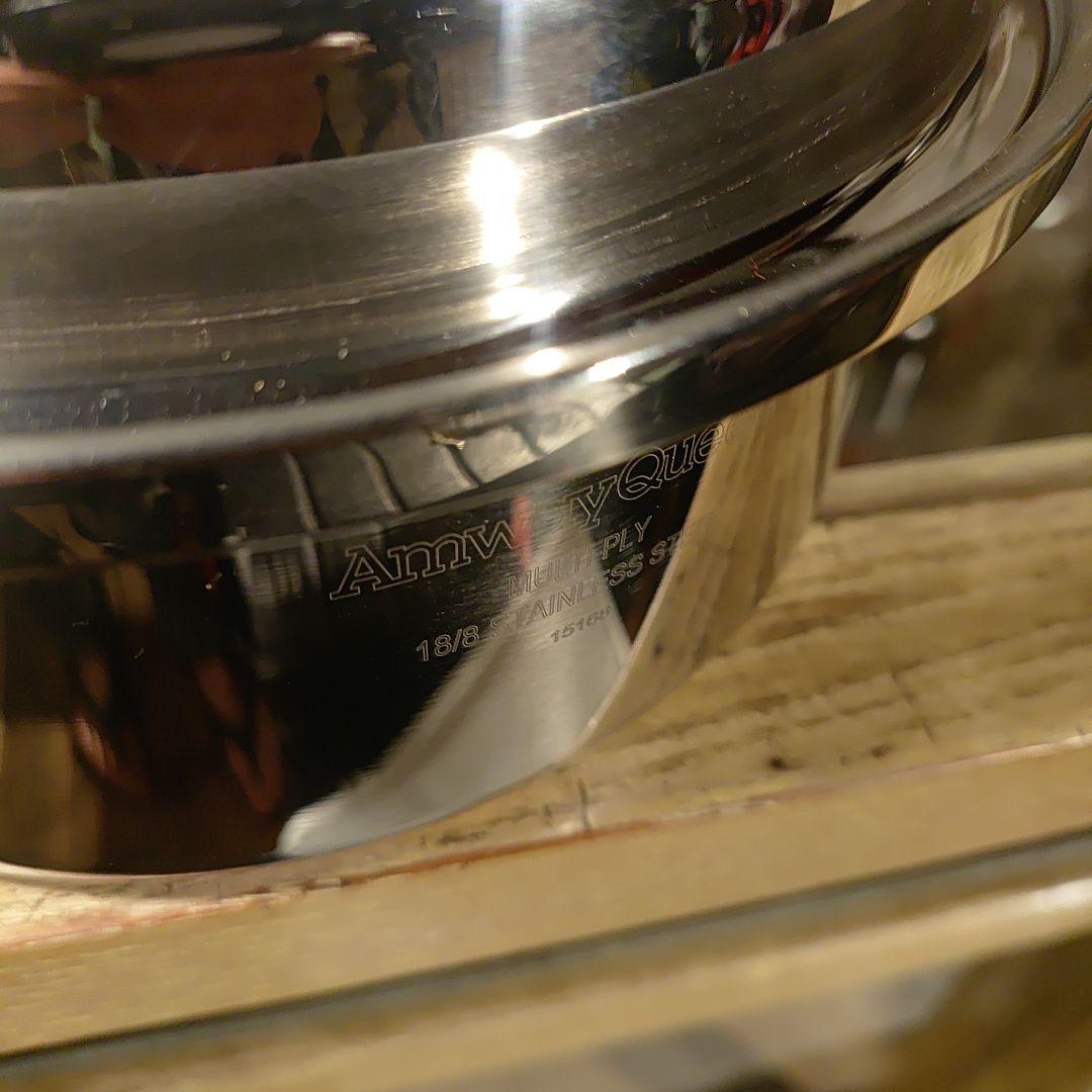 新品未使用　アムウェイ　クイーンクック　中ソースパン　インダクションレンジ対応