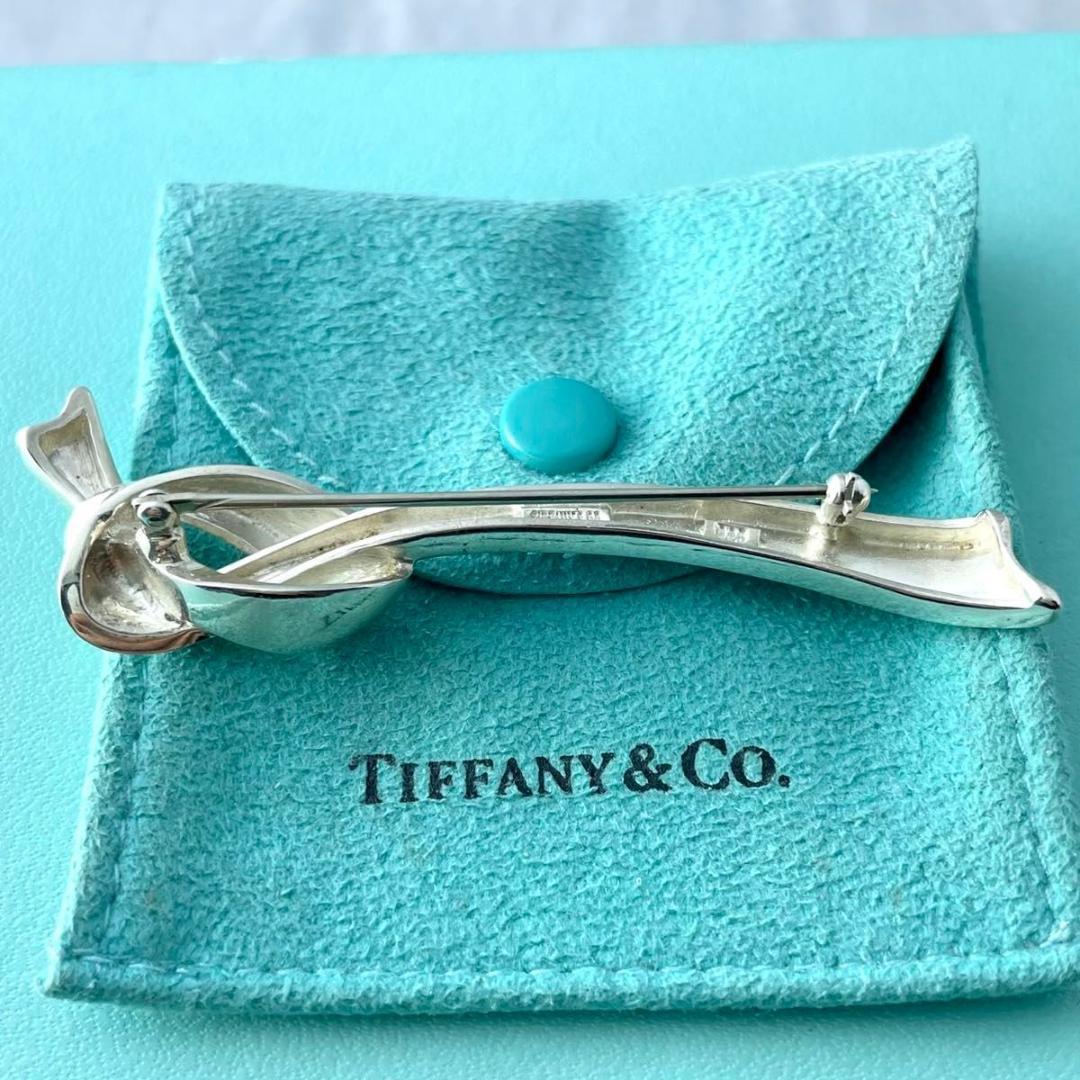 ティファニー リボン ノット ブローチ シルバー 925 S63fe