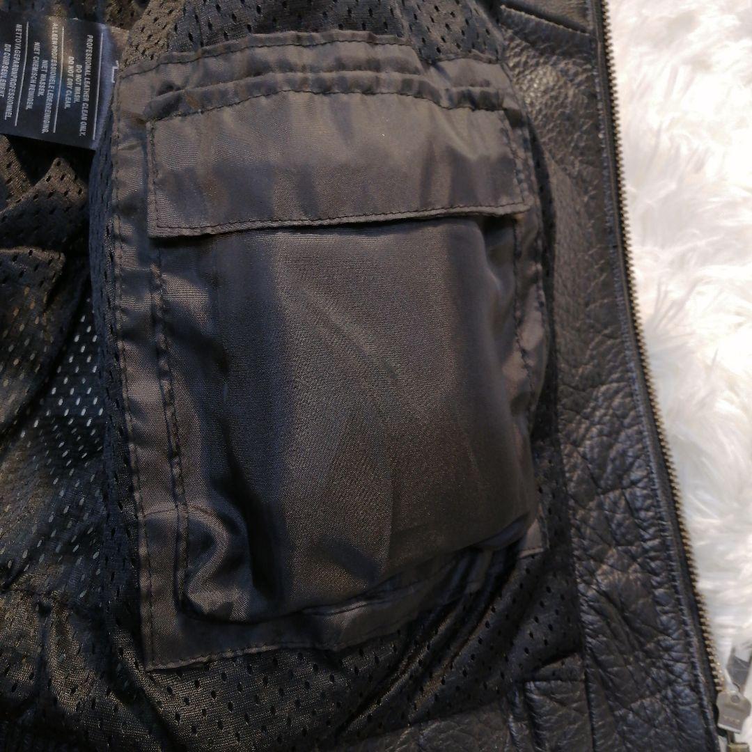 【激レア】ハーレーダビッドソン 本革 レザーライダースジャケット サイズL