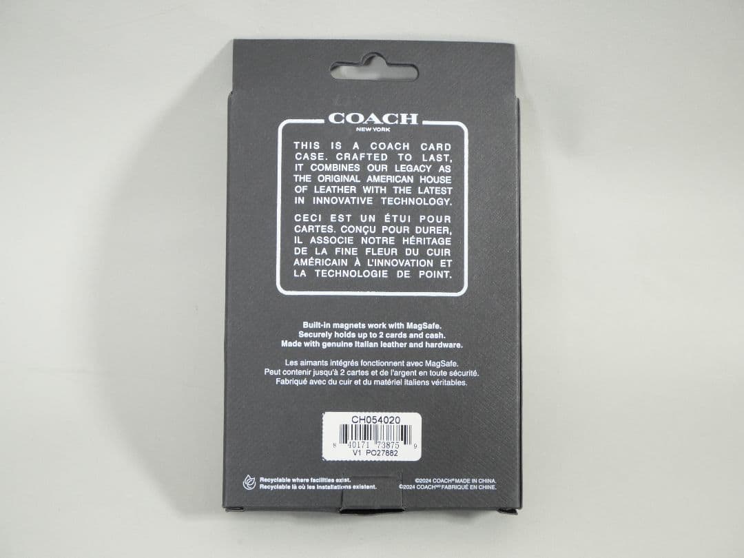 COACH マグセーフ ウォレット iPhone スマホ ケース カバー コーチ