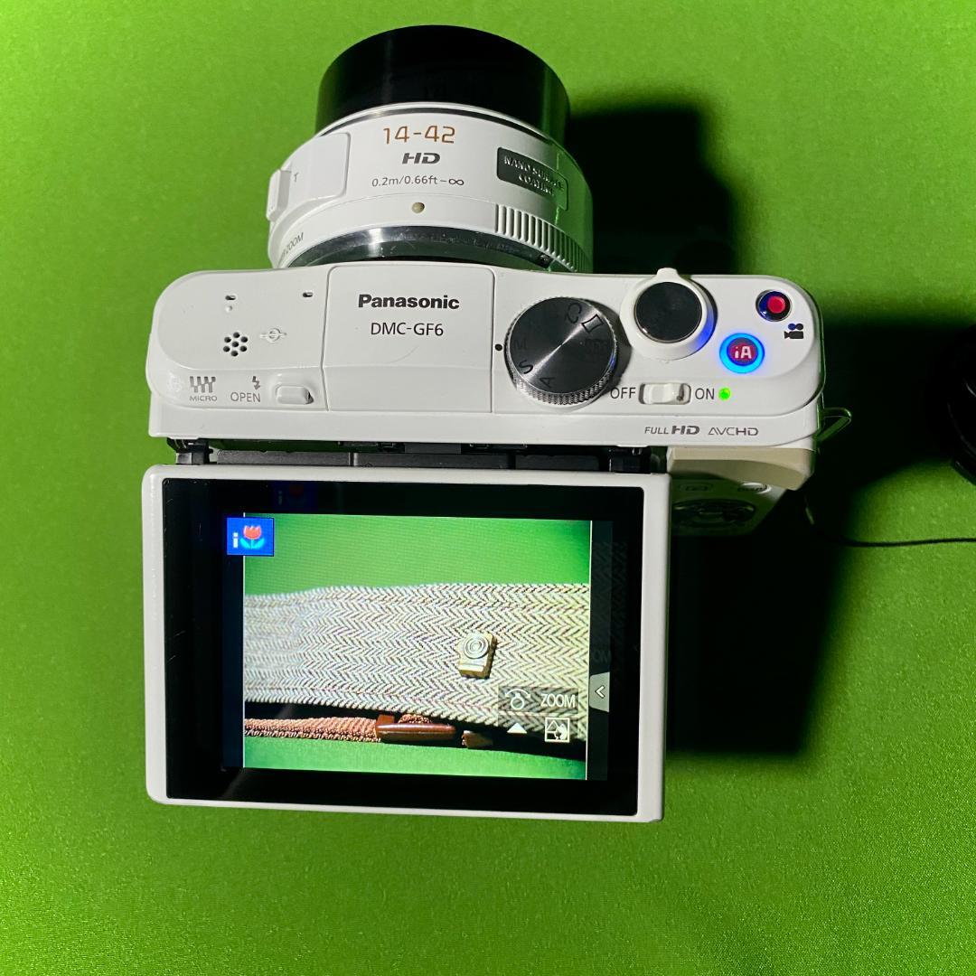 LUMIX GF6 H-PS14042 レンズキット ミラーレス一眼 ホワイト