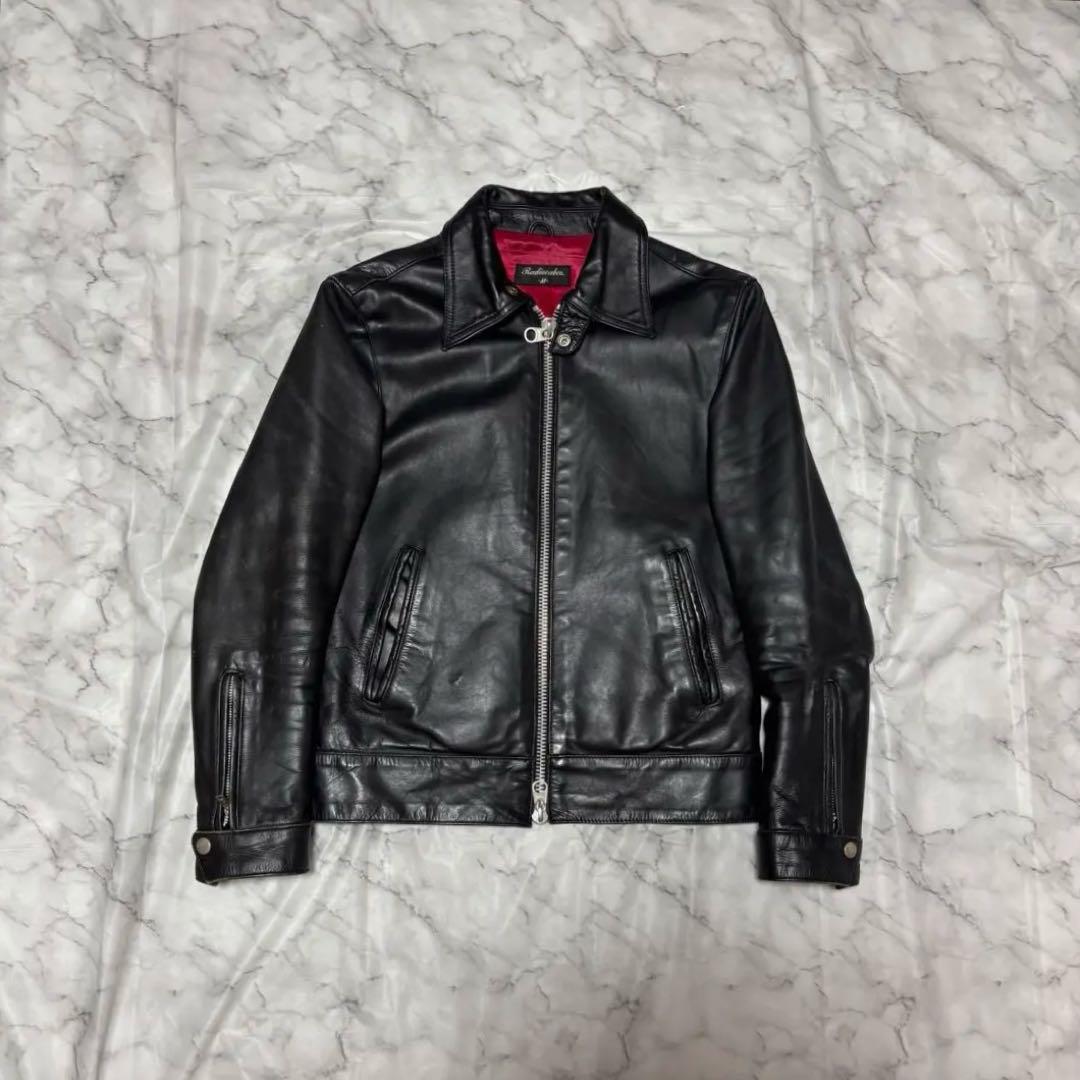 80s–90s Archive 牛革 レザージャケット ライダース ダブルジップ