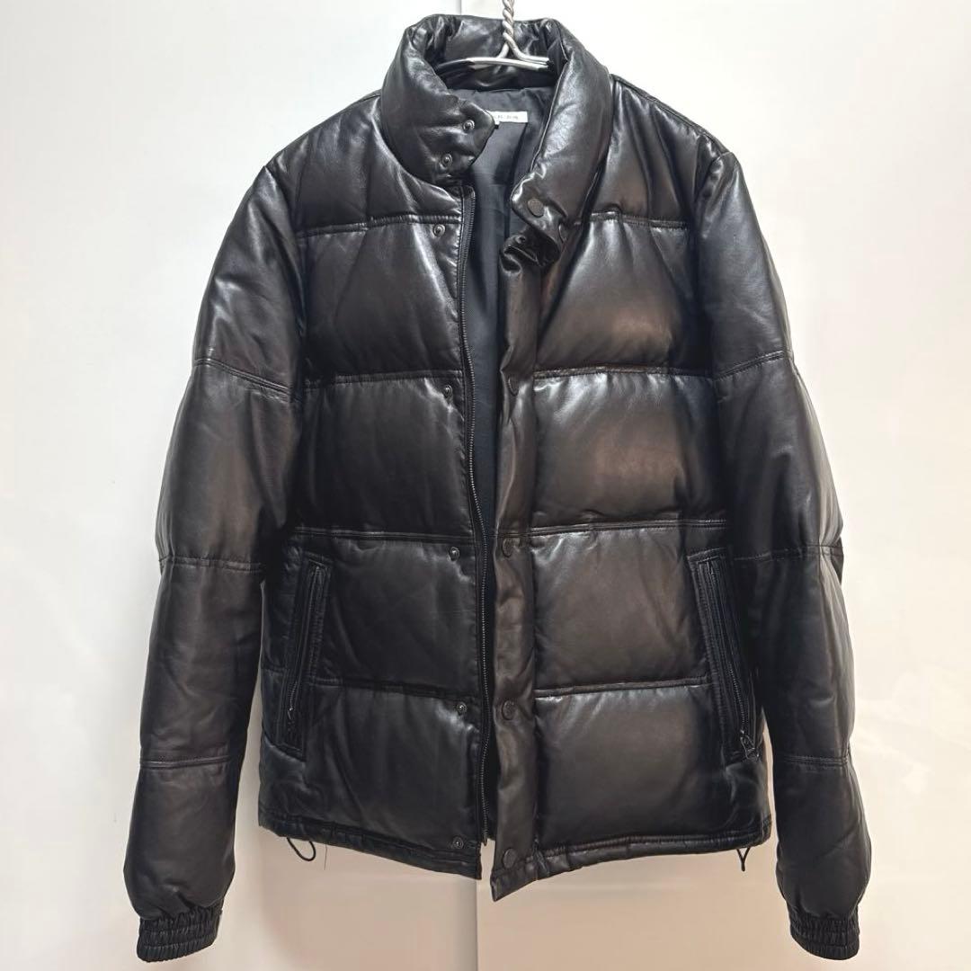 ブラックレーベル　羊革　ダウンジャケット　メンズL ブラック