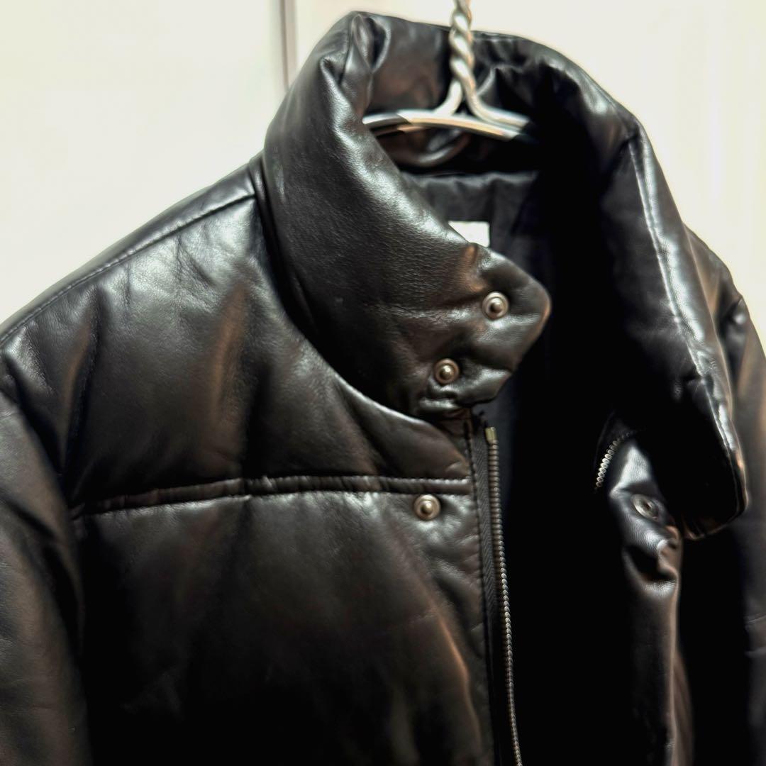 ブラックレーベル　羊革　ダウンジャケット　メンズL ブラック