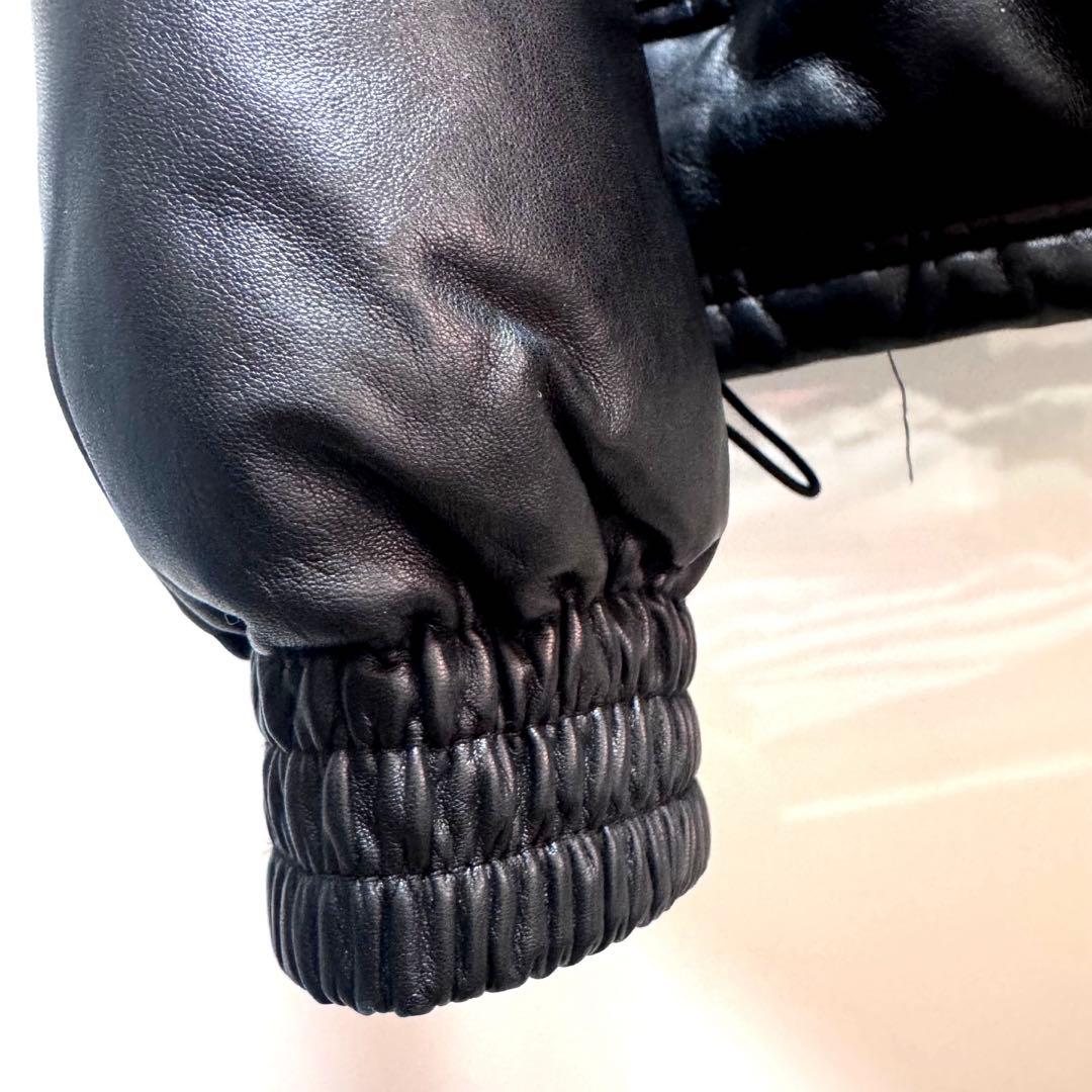 ブラックレーベル　羊革　ダウンジャケット　メンズL ブラック