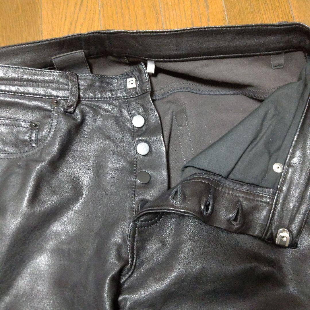 最終的値下げ羊革レザーパンツ検メンズ衣料革パンDiorHomme2012AW