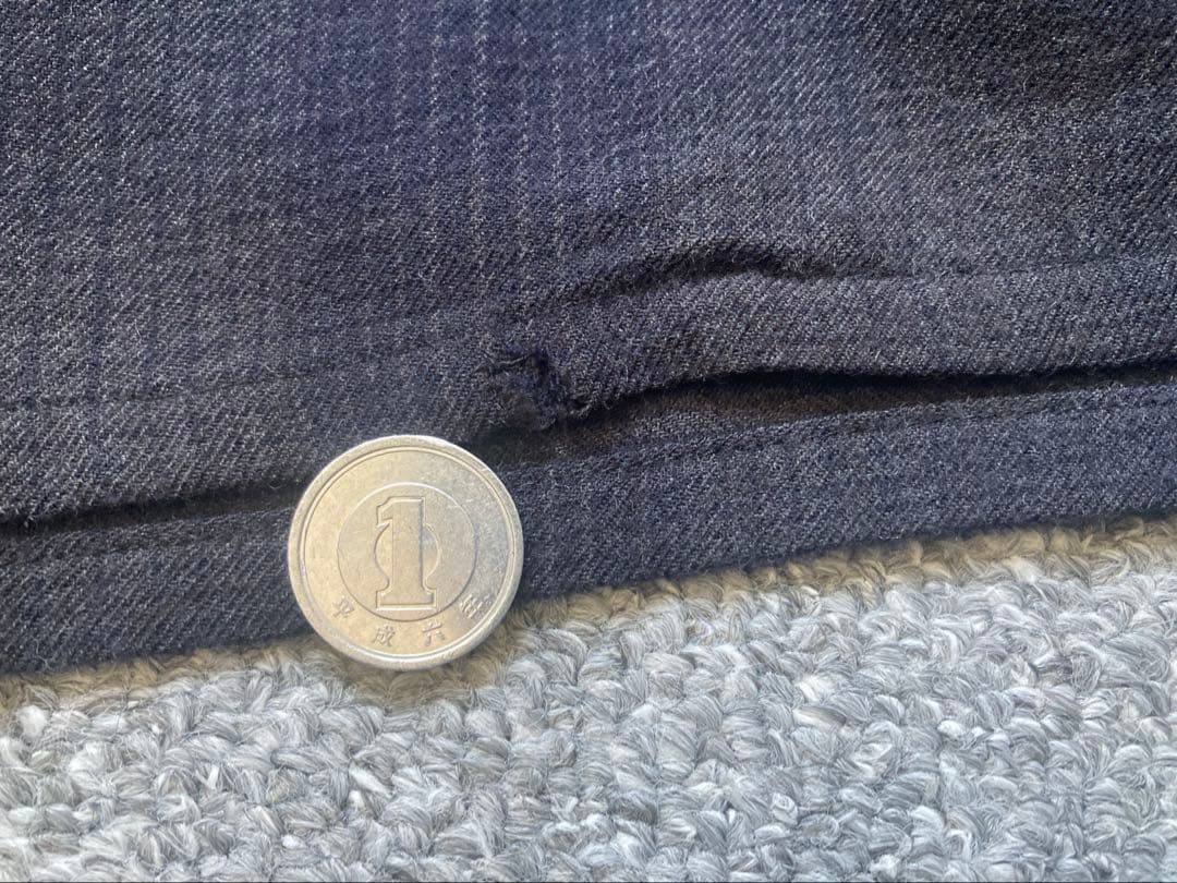 COMOLI コモリ ウールチェックオープンカラーシャツ NAVY 3