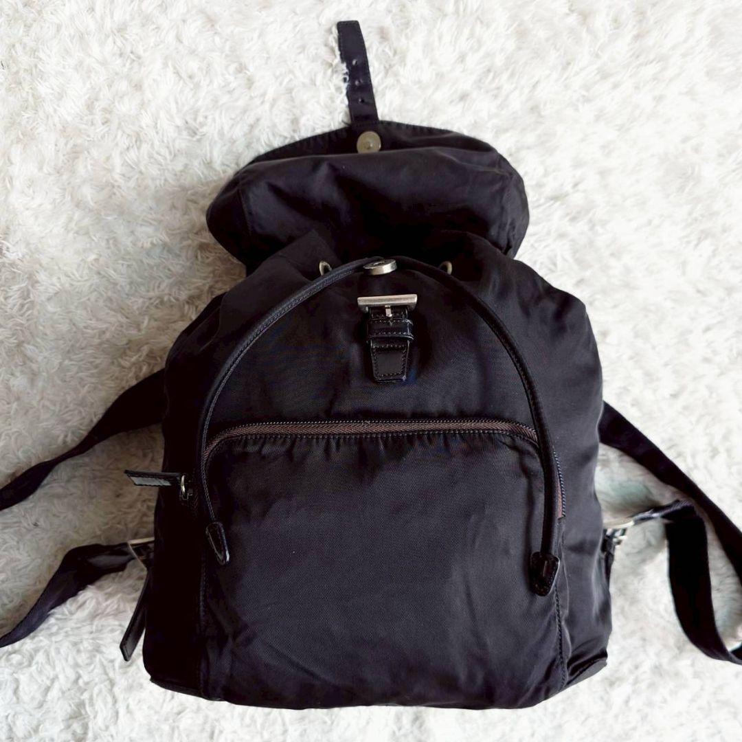 プラダ リュックサック 三角ロゴ バックパック ブラック レディース