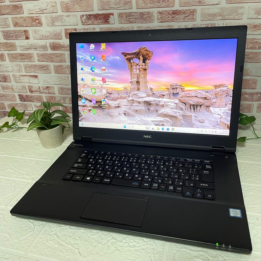 ★NEC美品SSD128GB メモリ8GB★VK23L W11 ノートPC302