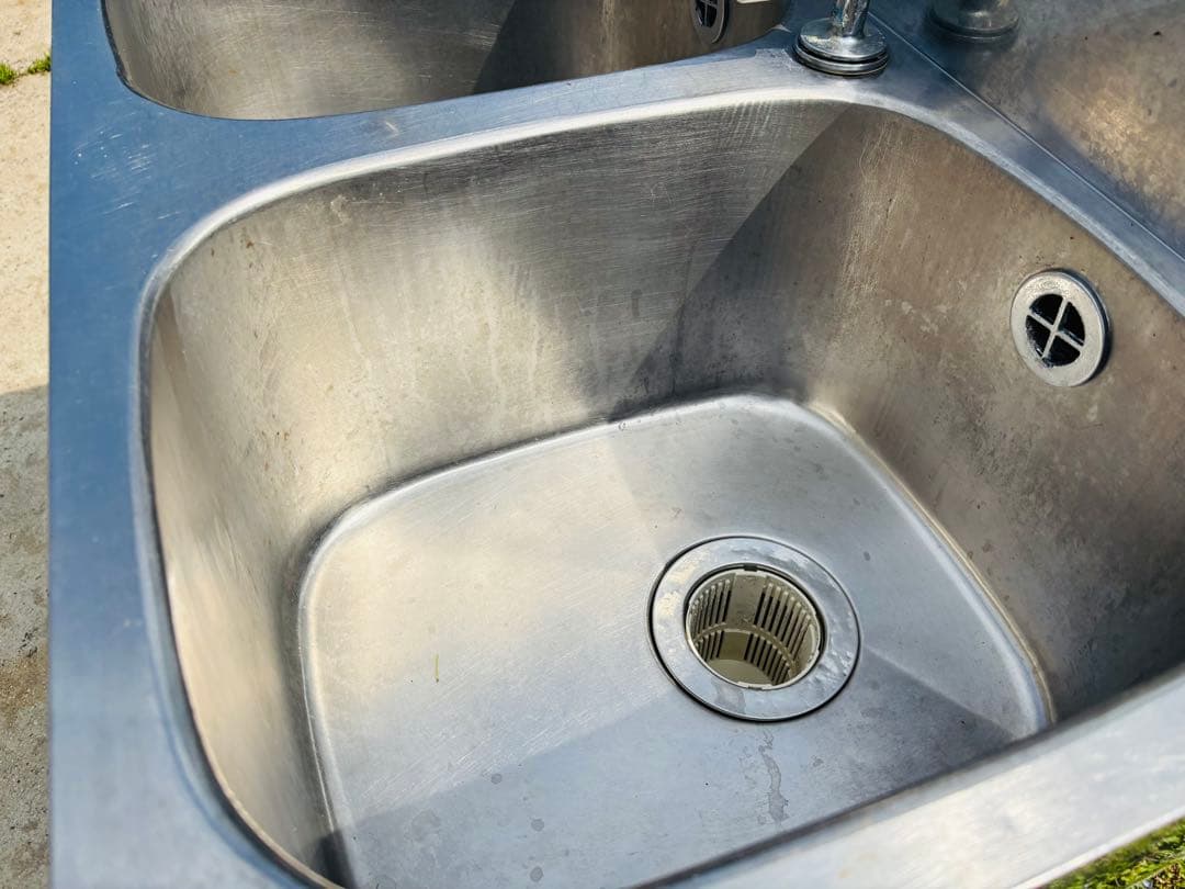 J9★アズマ★2槽シンク 業務用 流し台 厨房機器 飲食店 厨房 店舗用