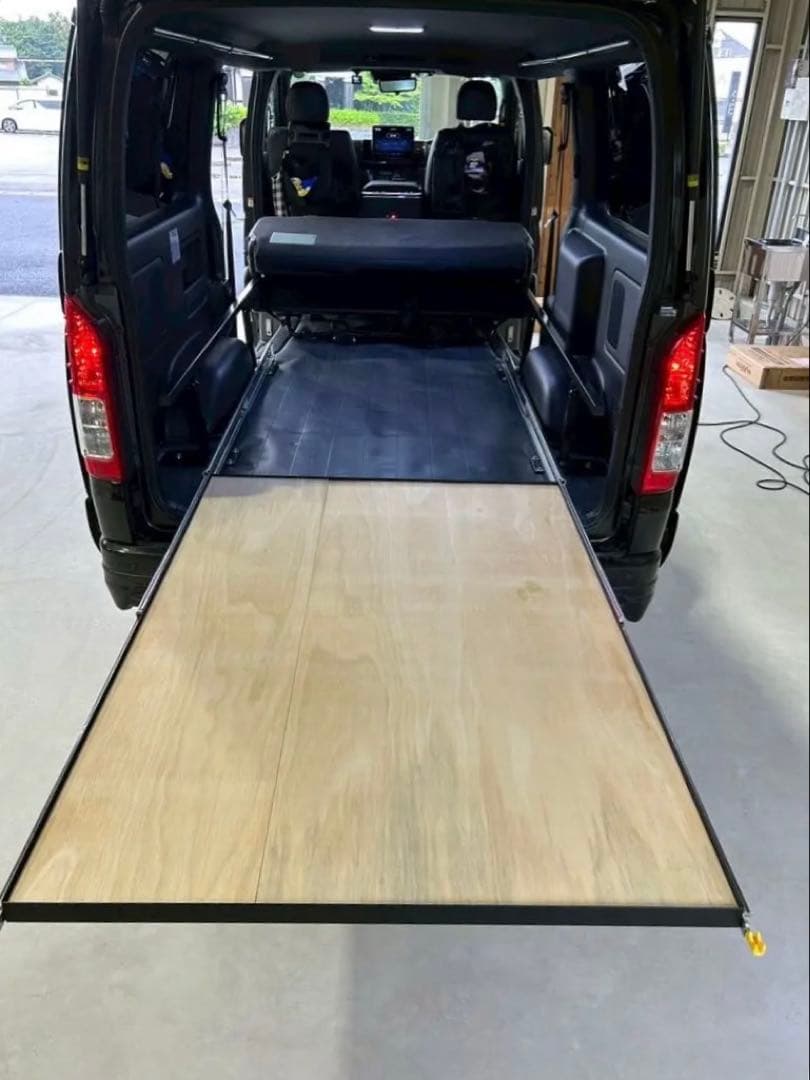 ハイエース スライドフロア 150cm 棚板、フェルト付フルキット送料込