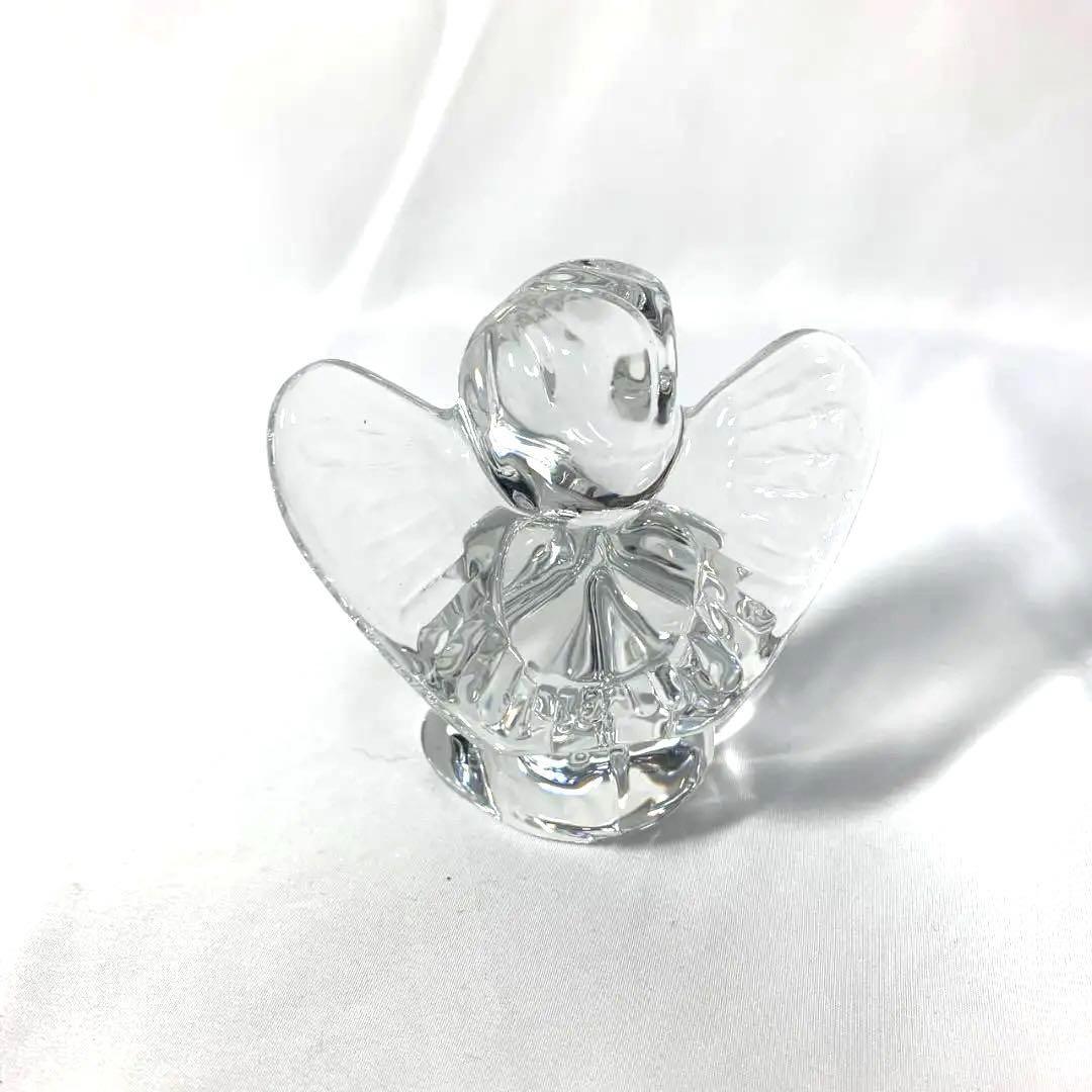 新品 バカラ Baccarat クリスタル エンジェル 天使 置物 箱付き