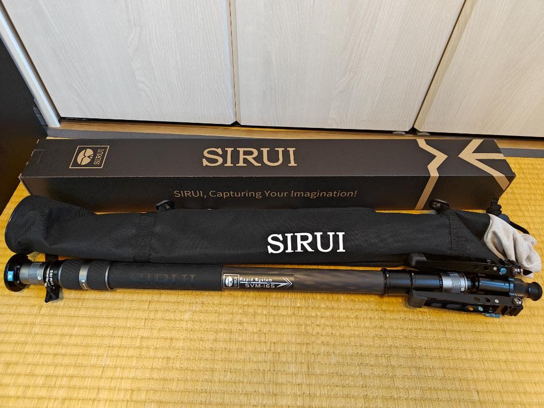【ほぼ新品】SIRUI 一脚トラベル一脚 カーボン製 SVM-165