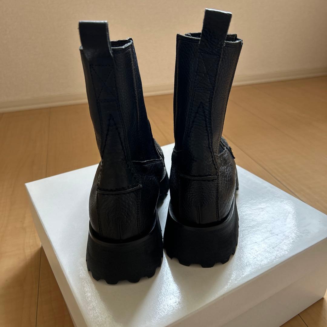 未使用　SAYA ショートブーツ　black 23.5 サイドゴア