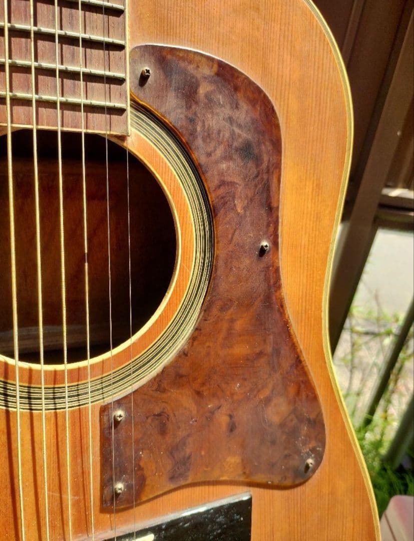 ビンテージ！ L-00タイプ PU付きエレアコ G社ロゴシール２枚付き