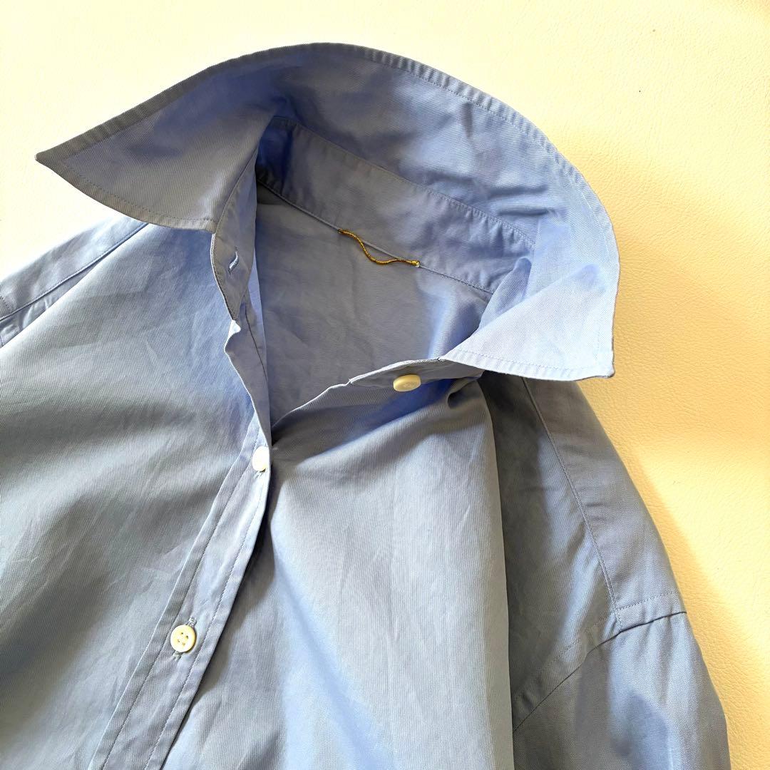 【2023年製】ドゥーズィエムクラス　コットンベーシックブルーシャツ　長袖