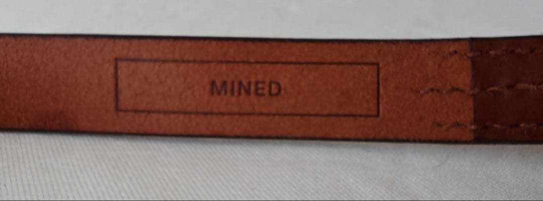 美品　マインデニム　ウェスタンベルト　ブラウン　MINEDENIM