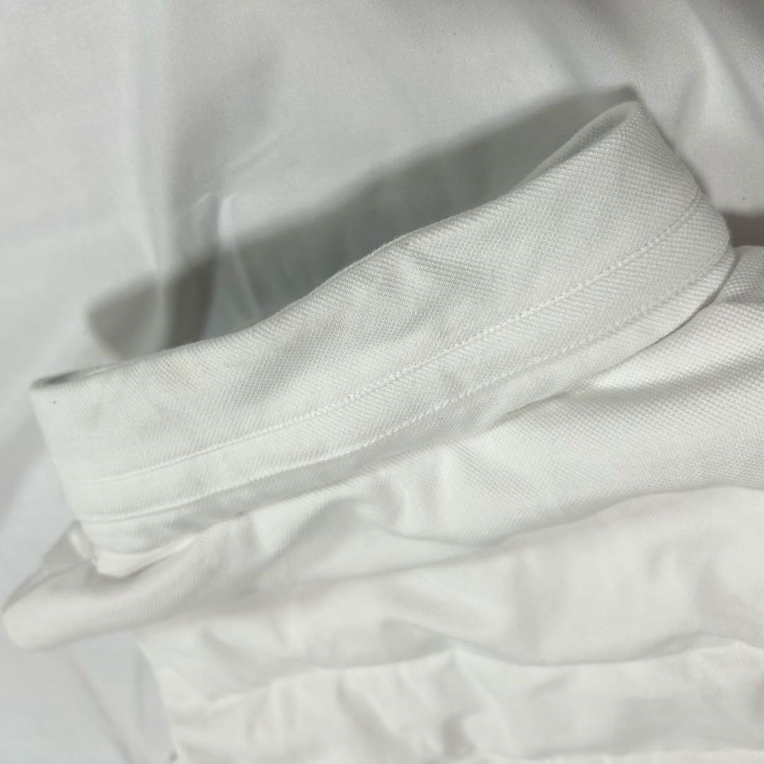 LACOSTE ダウンベスト ホワイト 胸元 刺繍ロゴ S