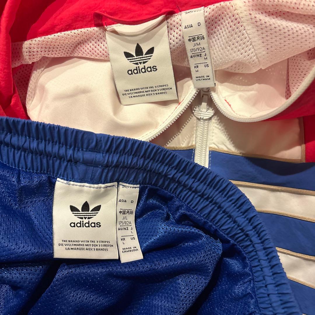 美品　アディダス　セットアップ　オリジナルス　ウーブン　トリコロール