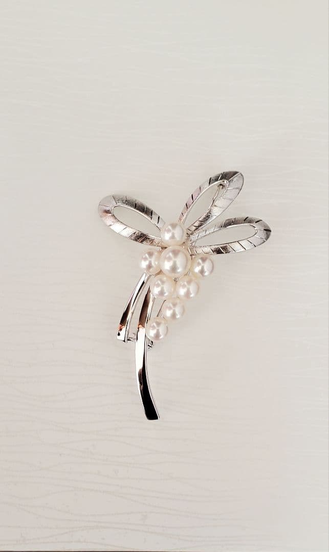 MIKIMOTO ミキモト　真珠　パール　ブローチ 8珠