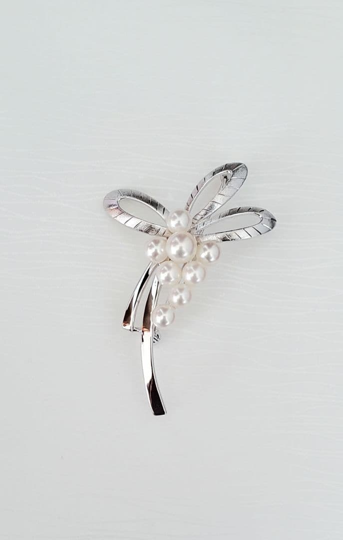 MIKIMOTO ミキモト　真珠　パール　ブローチ 8珠