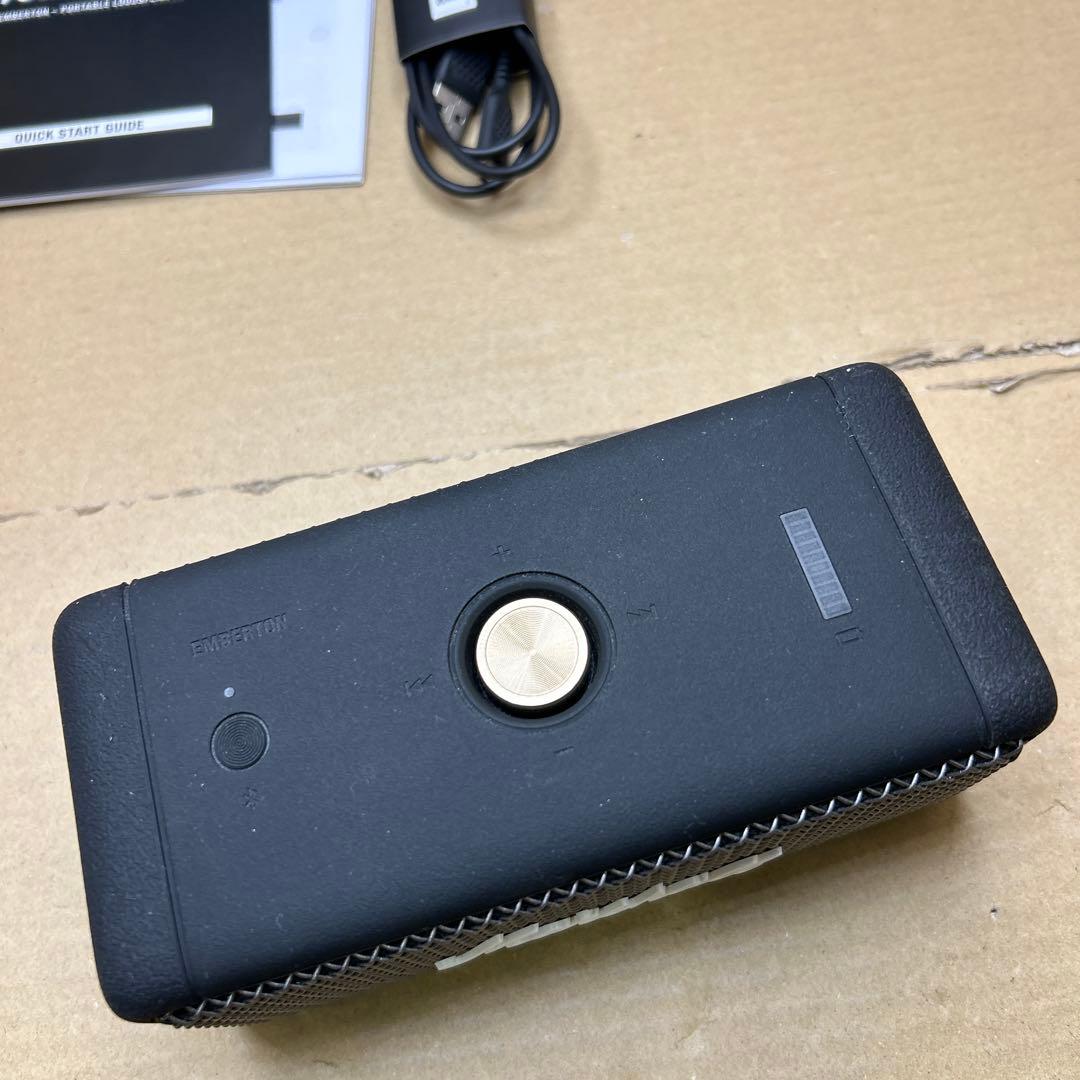 Marshall ワイヤレスポータブル防水スピーカー Emberton ブラック