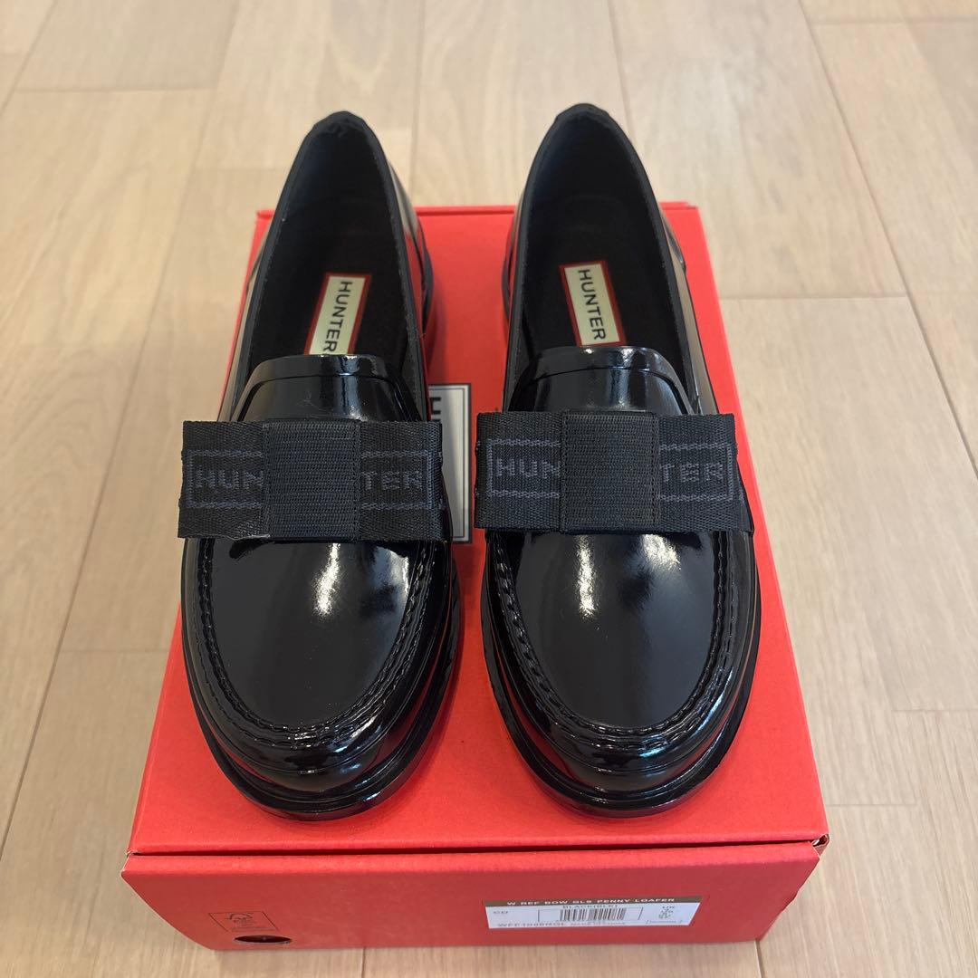 ハンター ローファー ブラック 23.0cm