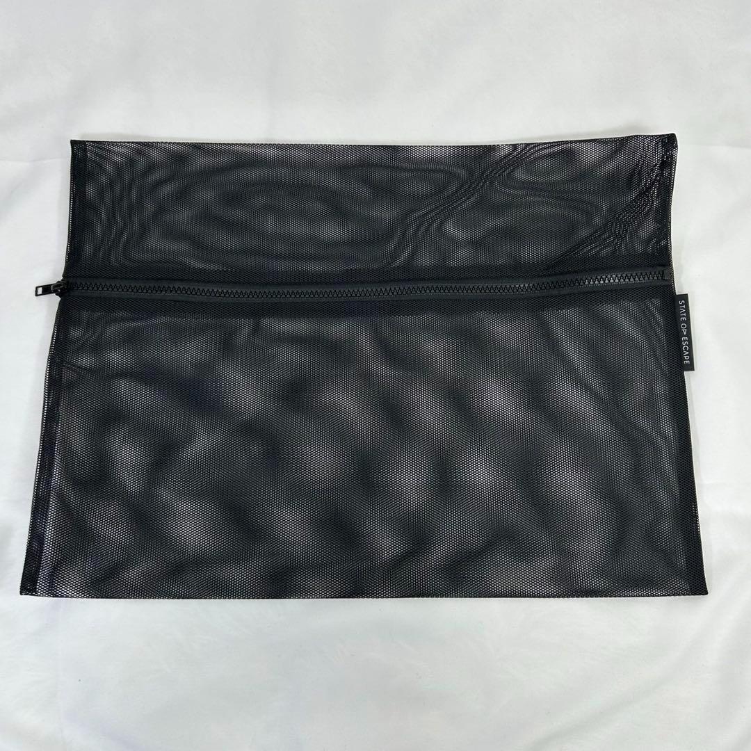 【極美品】ステイトオブエスケープ トートバッグ ポーチ付き A4可 肩掛け 紫