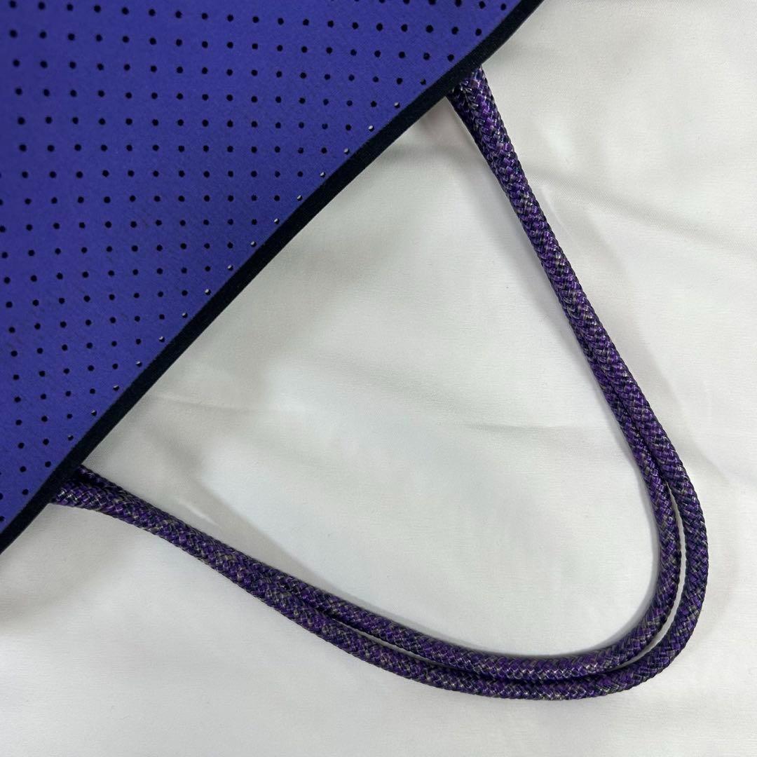 【極美品】ステイトオブエスケープ トートバッグ ポーチ付き A4可 肩掛け 紫