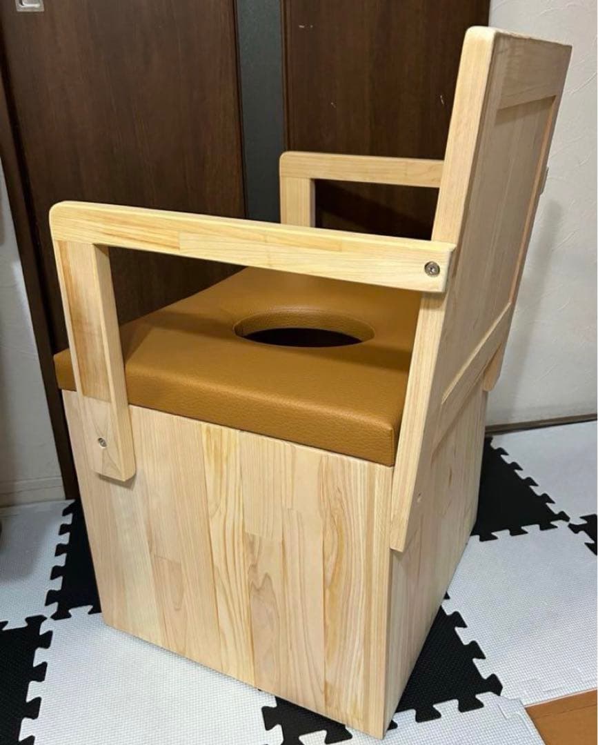 週末値下げ！美品　エステ　よもぎ蒸し　専用椅子　チェア　木製