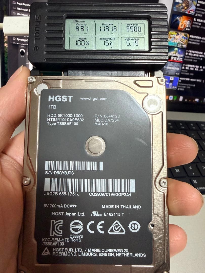 外付けハードディスク・ドライブ SATA HDD 2.5