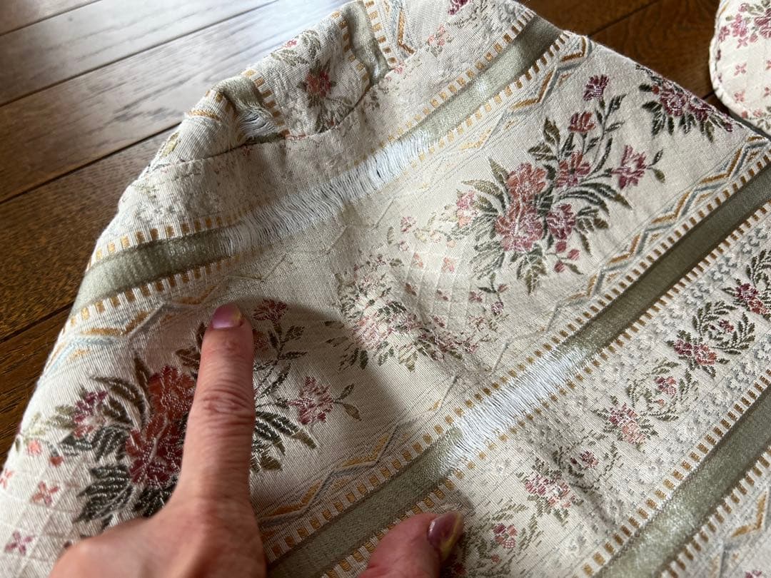 【ア*ダ】ドマーニdomani花柄ソファ三人掛けヴィンテージカリモク