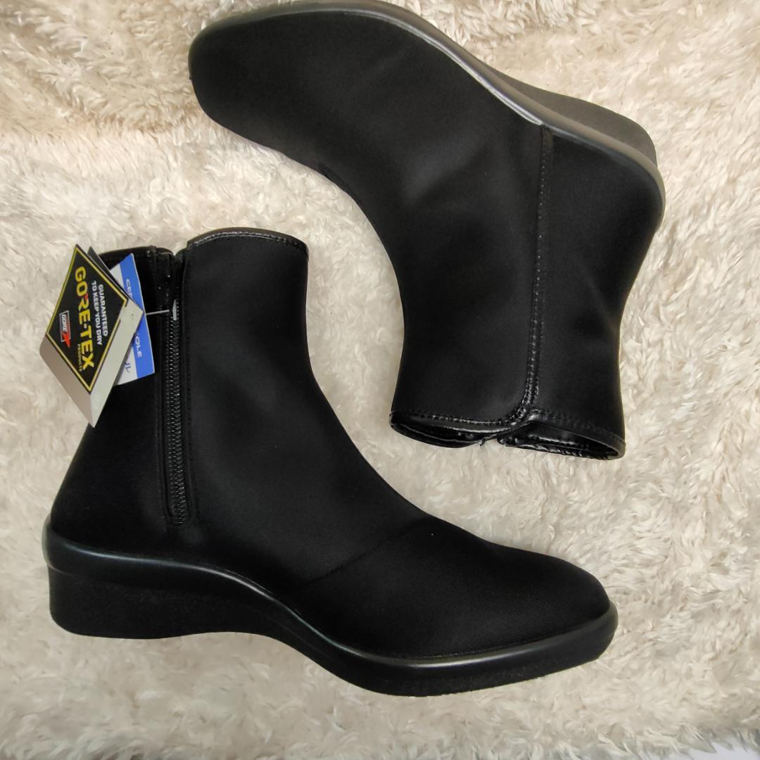 【新品タグ付】アサヒシューズ　GORE-TEX防水ショートブーツ 23.0　3E