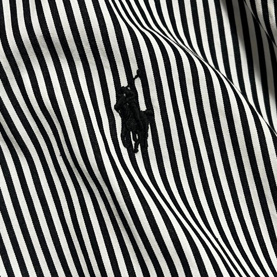 未使用級　ポロラルフローレン　最現行　長袖シャツ　ストライプ　ポニー　6 XL