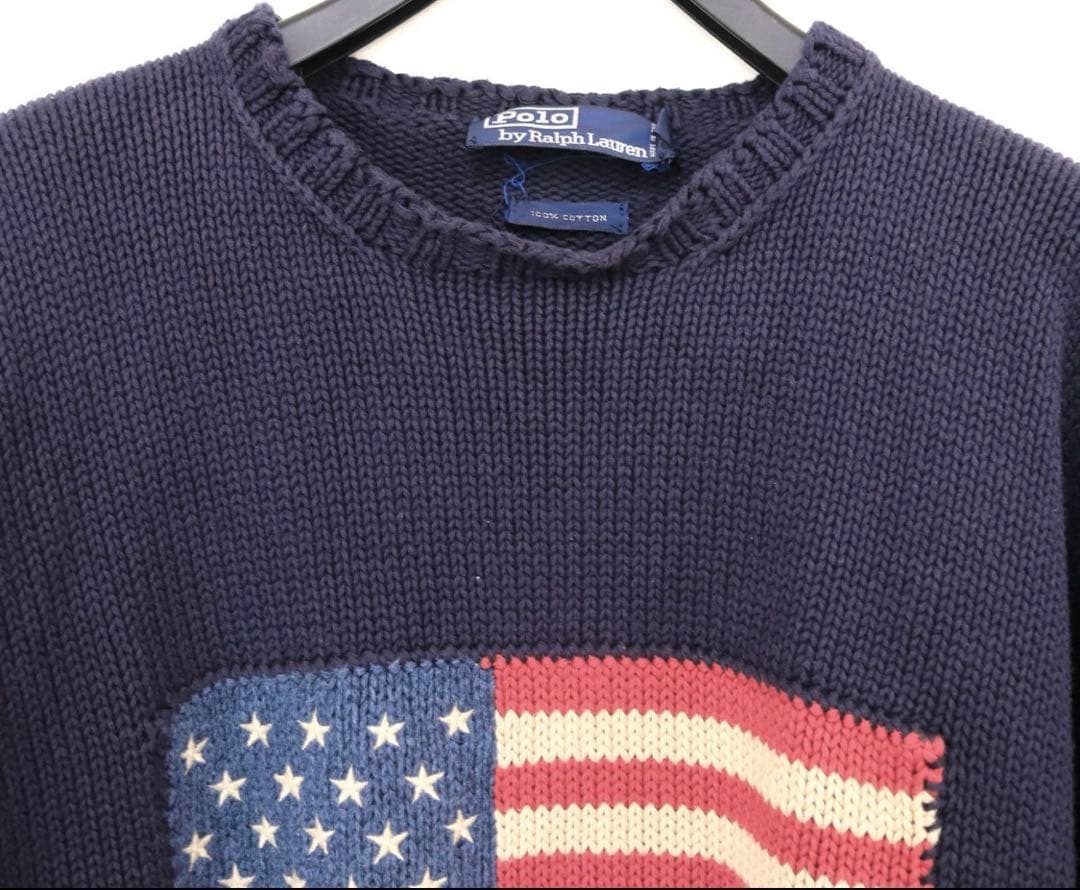 M*す様 ラルフローレン ニット セーター 星条旗 アメリカ国旗 Ralph L