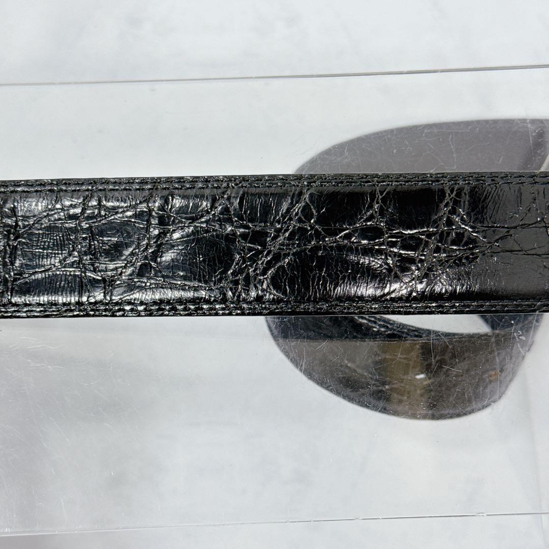 YVES SAINT LAURENT　サンローラン ベルト クロコ 革張り 美品