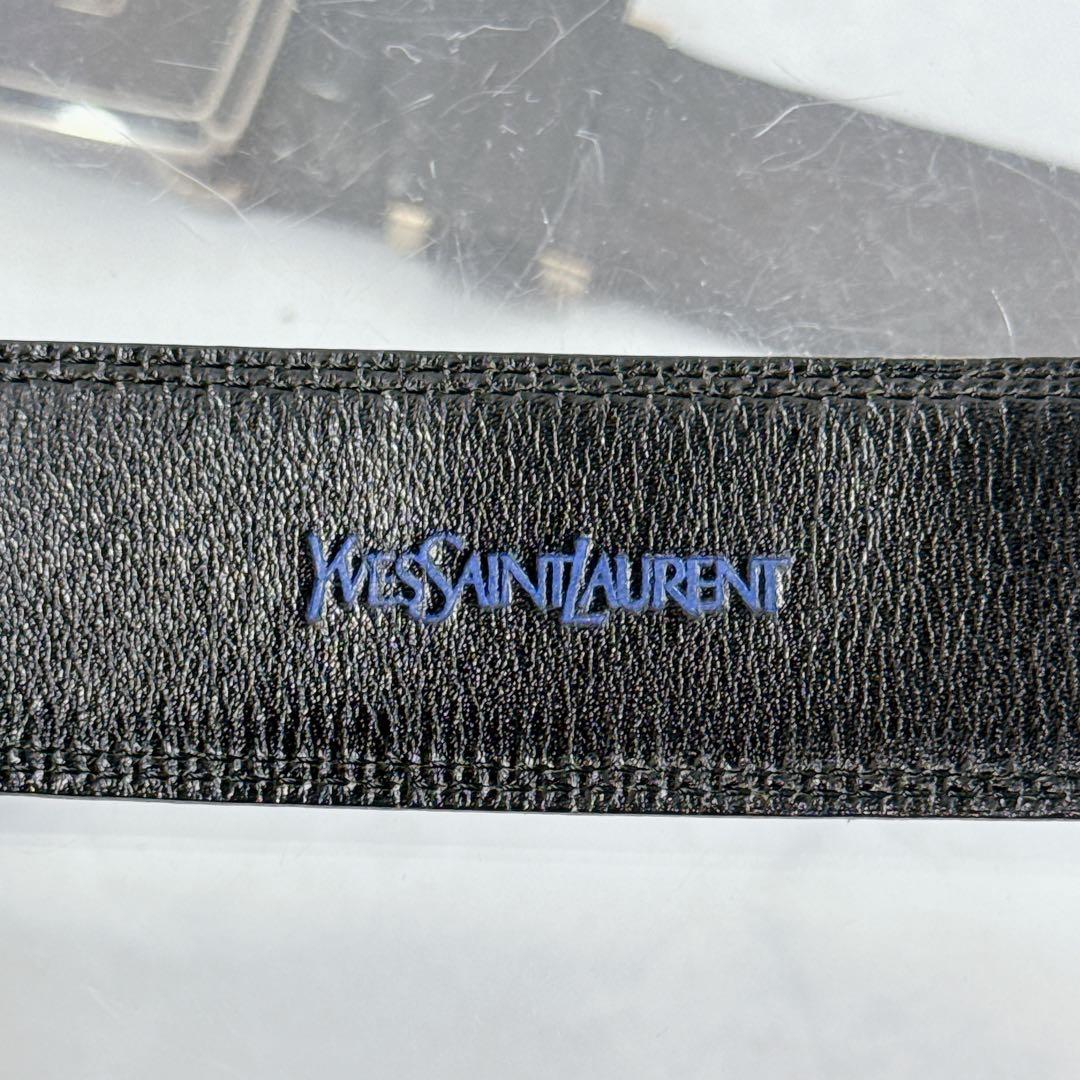 YVES SAINT LAURENT　サンローラン ベルト クロコ 革張り 美品