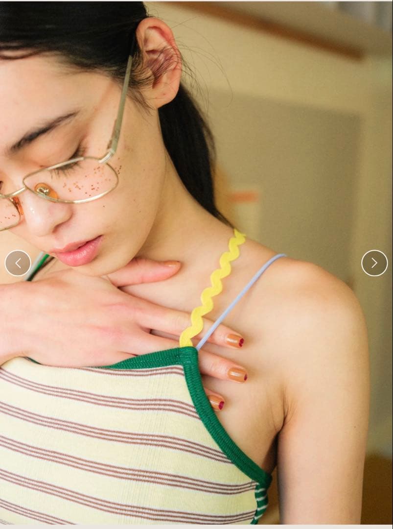 新品未使用　miller × PAMMの後ろ姿のカップ付きキャミソール