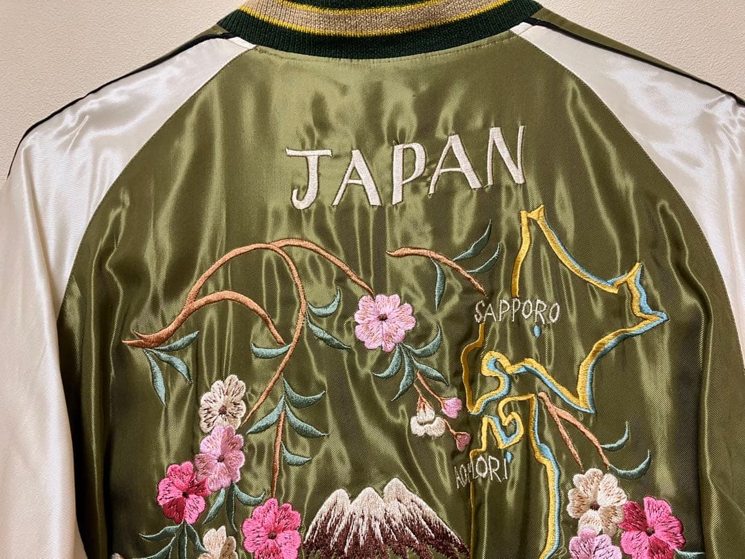 東洋スカジャン　ROARING TIGER×JAPAN MAP 店舗限定モデル