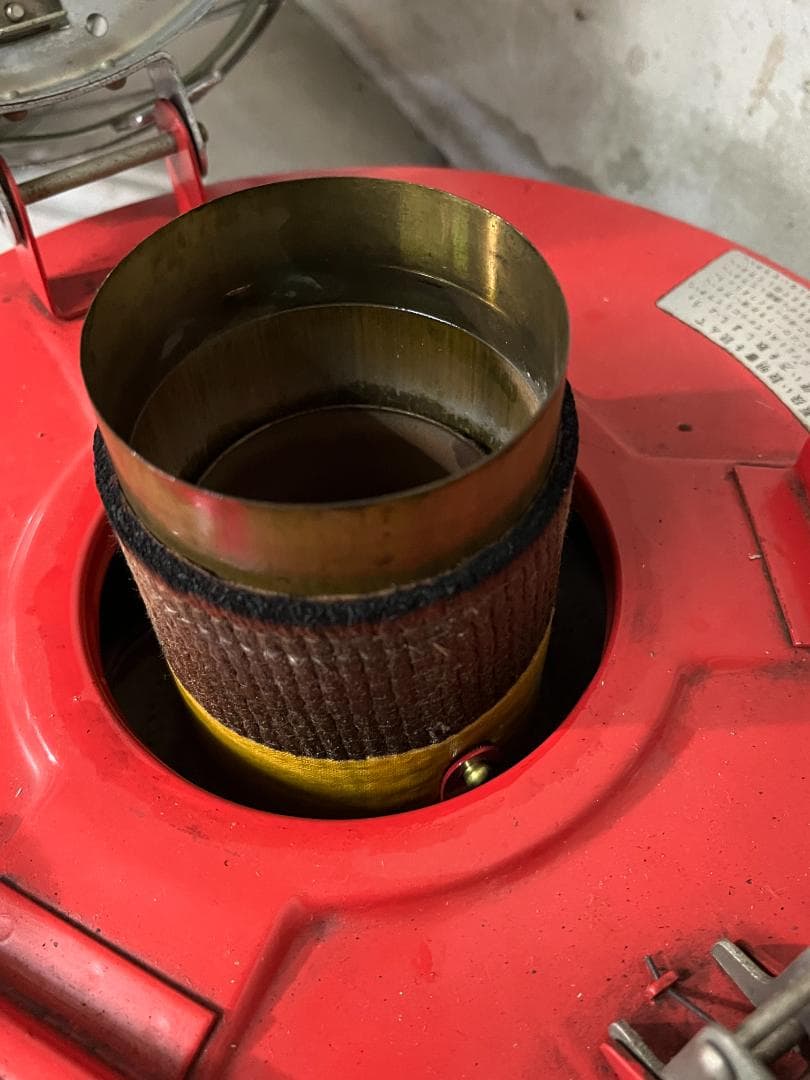 HITACHI製 ブルーフレーム ストーブ｜レトロ赤｜芯燃焼確認済み｜現役可動品