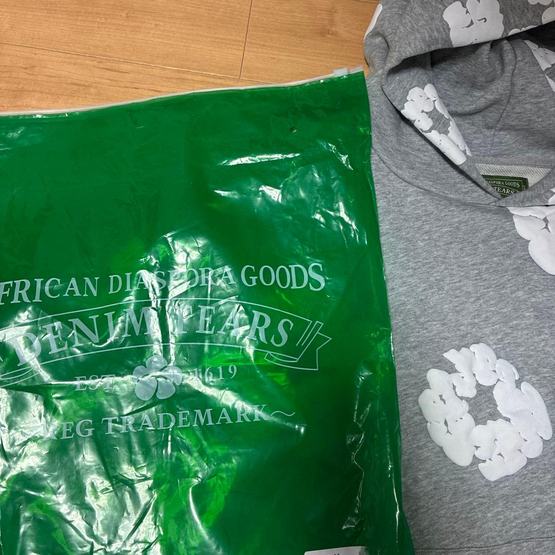 DENIM TEARS グレー 花柄 パーカー S