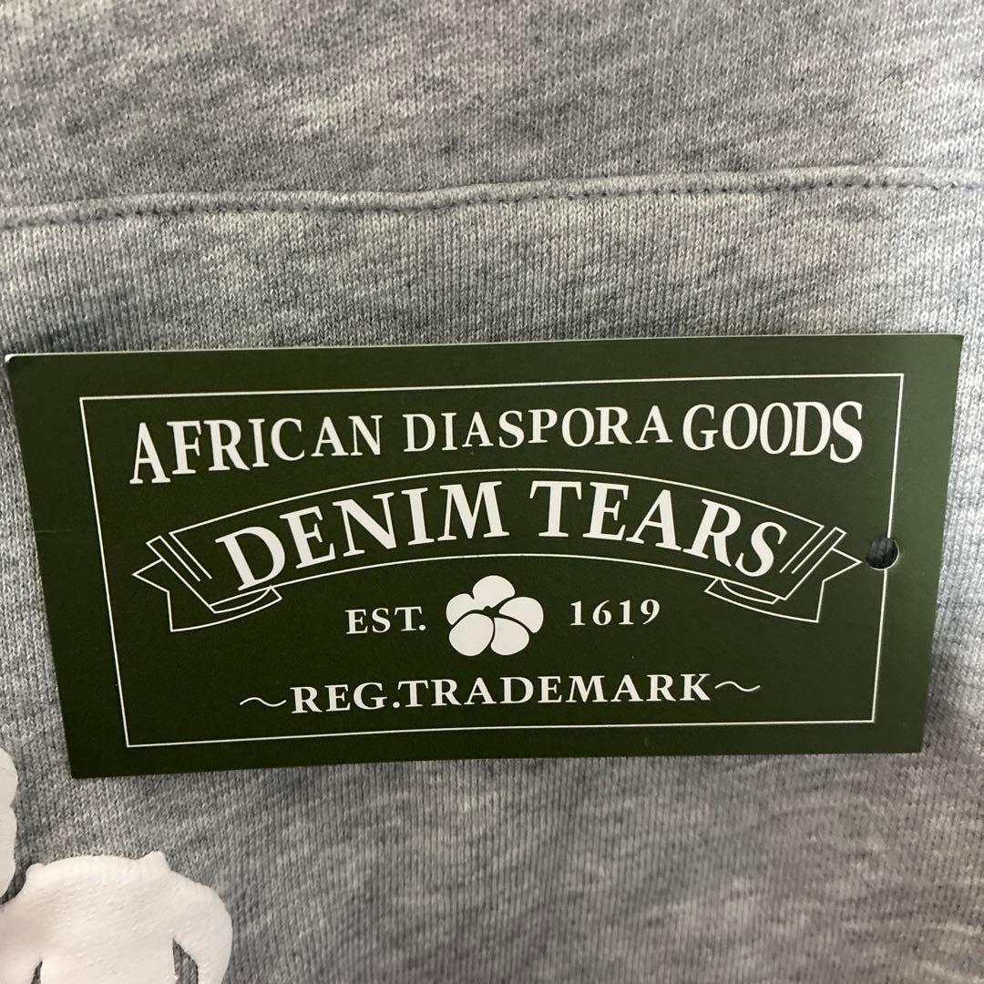 DENIM TEARS グレー 花柄 パーカー S