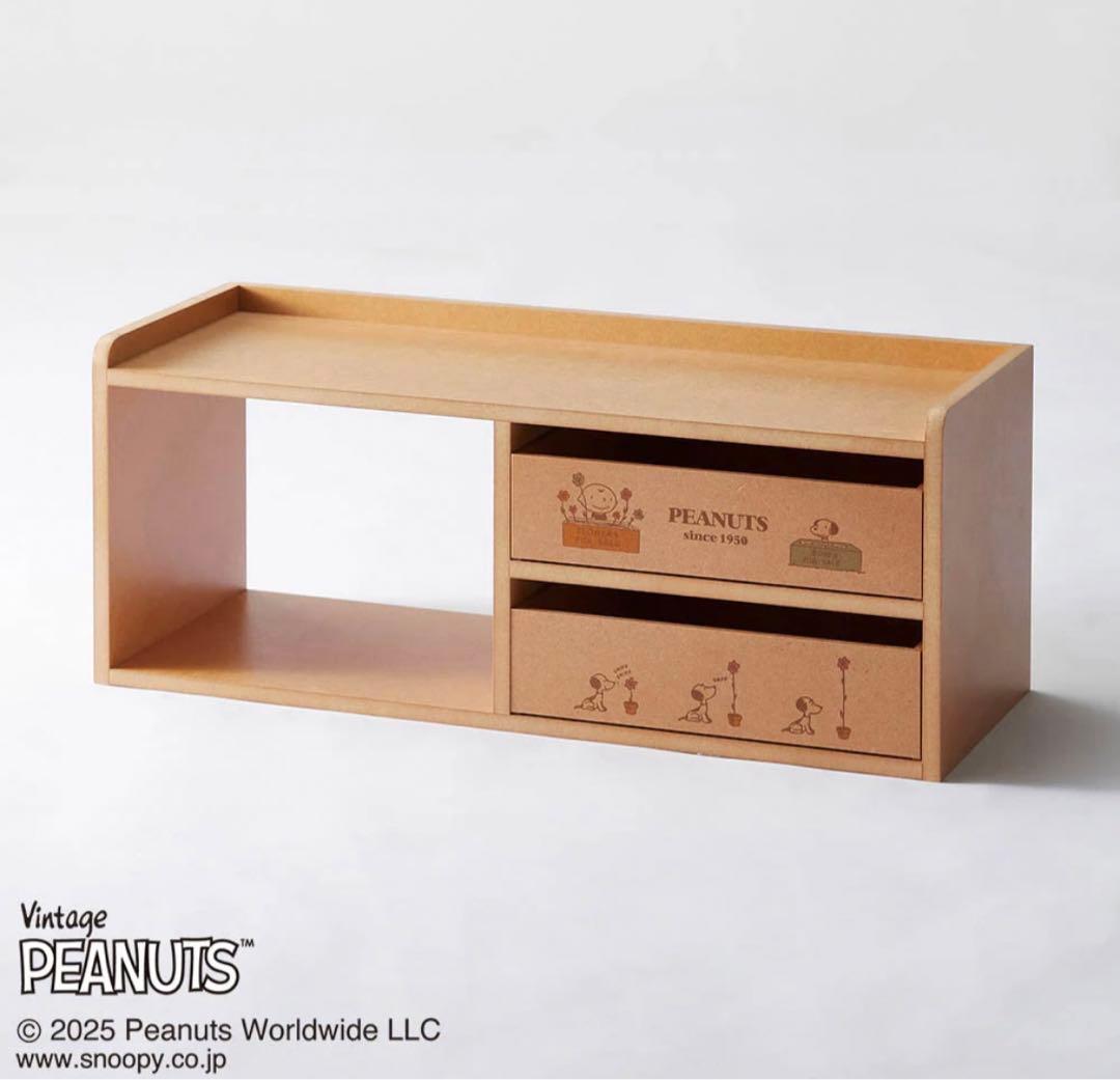 【ベルメゾン】キッチンカウンター上収納ボックス 「スヌーピー」【新品未使用】