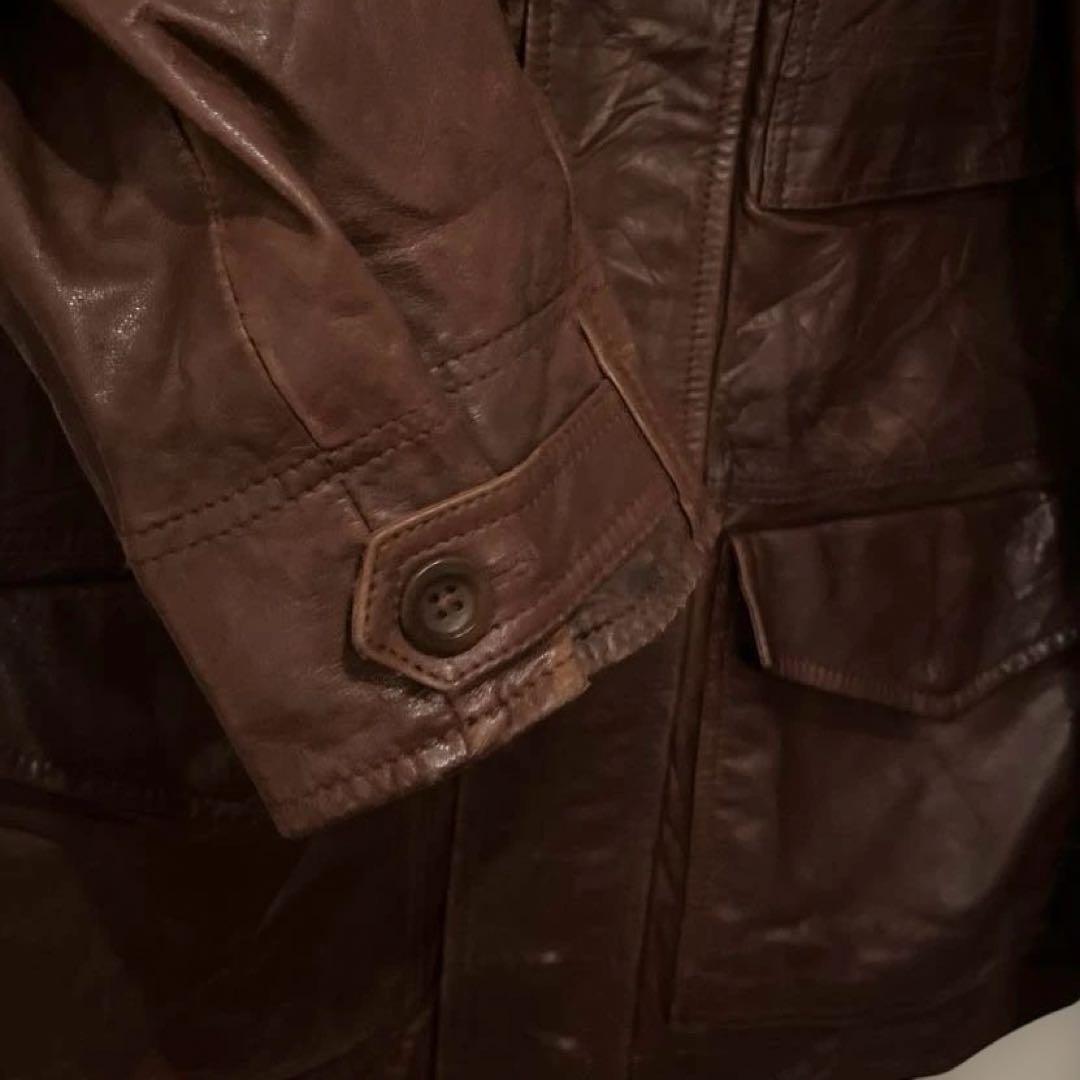 [良風合い]Vintgage M-65 レザージャケット　90s