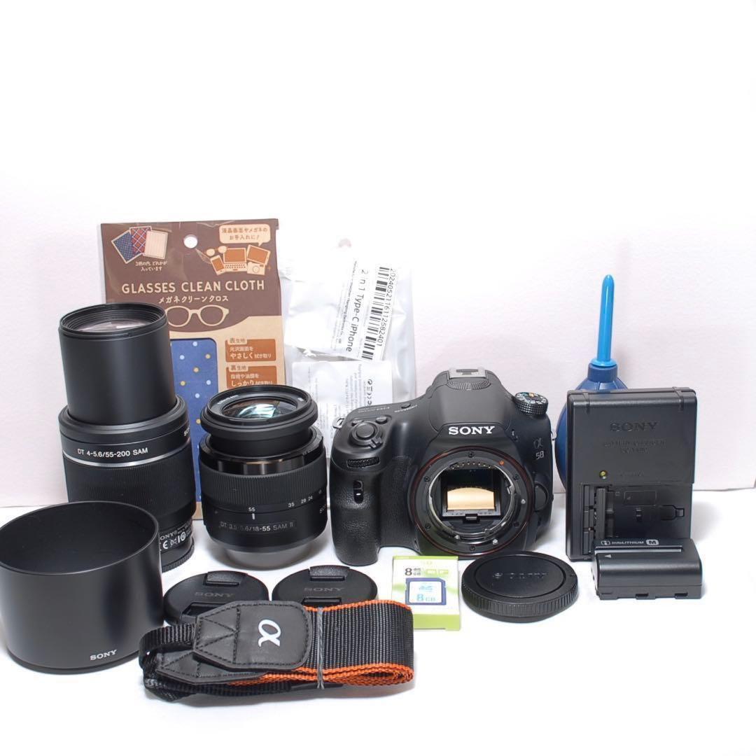 ✨美品✨SONY α58✨ダブルレンズ✨すぐに使えます✨高画質＆高性能✨ソニー