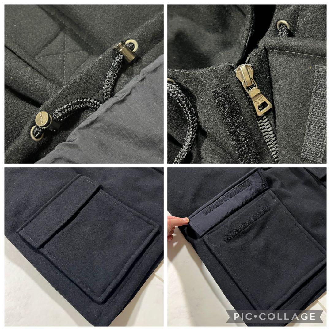 希少 PRADA アノラックパーカー ウール 50 XL archive 黒