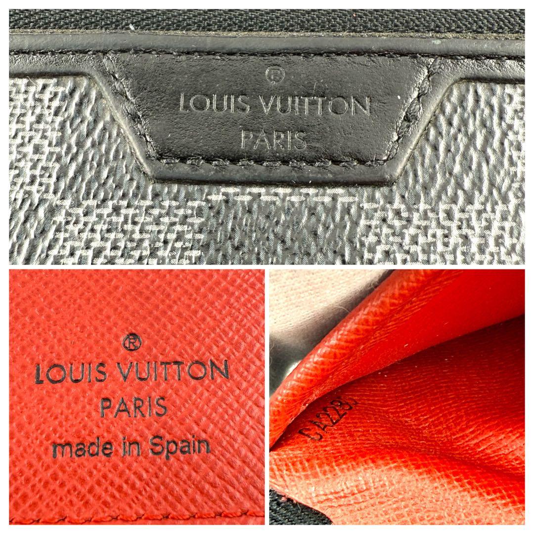 ルイヴィトン 長財布 ダミエ グラフィット ユーティリティ ヴェルティカル